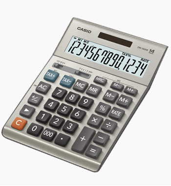 Casio DM-1400B 14 Digit Calculator