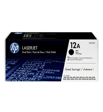 HP 12A (Q2612D) Black Original LaserJet Toner Cartridges