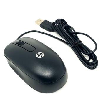 HP MSU1158 - USB Optical 2-Button Wired Scroll Mouse